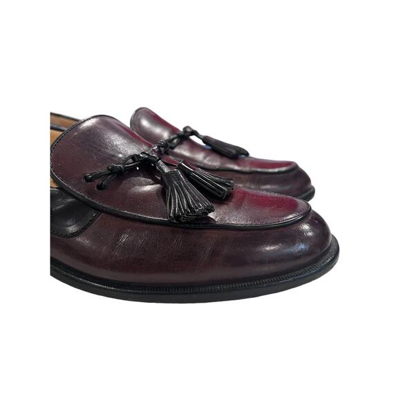 Johnston Murphy Loafers Brown Black Leather Tassel Slip On Shoes Size 8.5M main image 10
